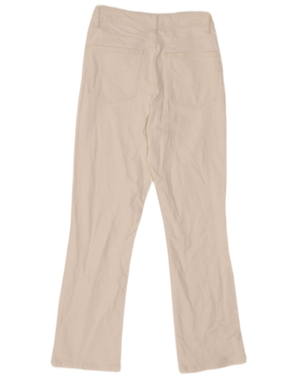 Jeans dritti da donna Zara EU 38 Small W28 L28 Cotone bianco
