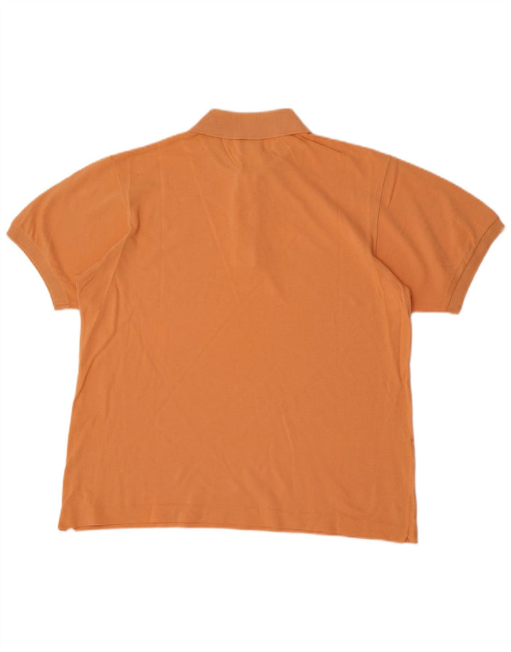 Polo da uomo Lacoste taglia 5 grande in cotone arancione
