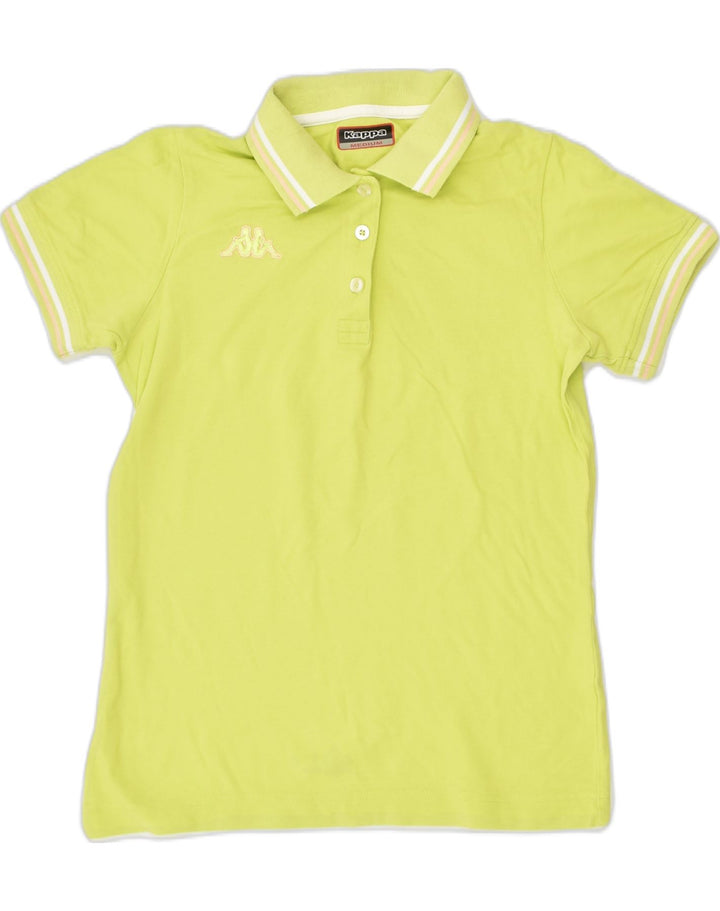 KAPPA Womens Polo Shirt UK 12 Medium Green | Vintage Kappa | Thrift | Second-Hand Kappa | Used Clothing | Messina Hembry 