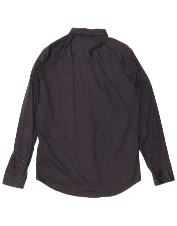 Armani Exchange Mens Shirt Medium Black Cotton