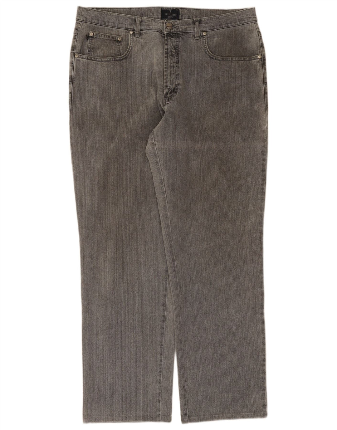 Jeans Straight Uomo Trussardi W36 L31 Cotone Grigio
