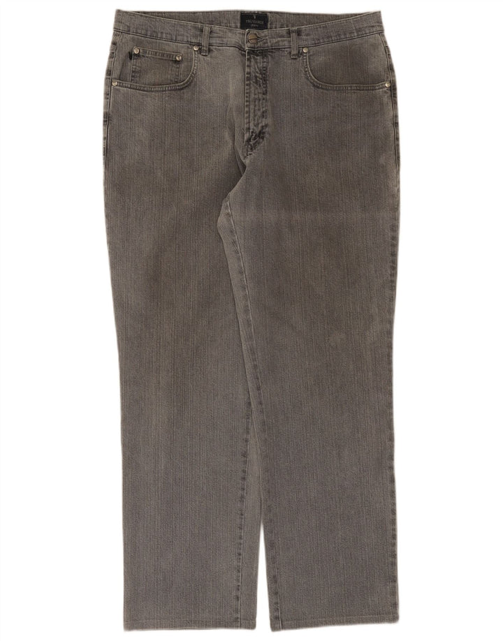 Jeans Straight Uomo Trussardi W36 L31 Cotone Grigio