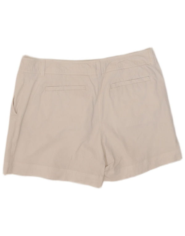 Hobbs Womens Chino Shorts UK 16 Large W36 White Cotton