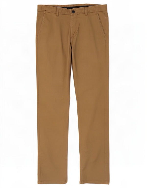 Pantaloni chino dritti da uomo Zara EU 42 Large W32 L33 Beige