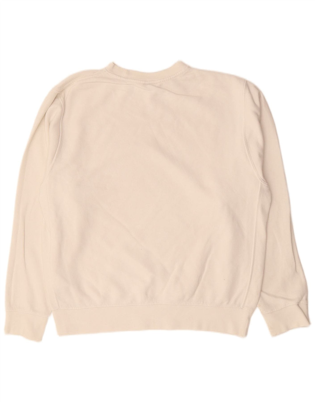 NIKE Felpa da uomo maglione medio cotone bianco sporco