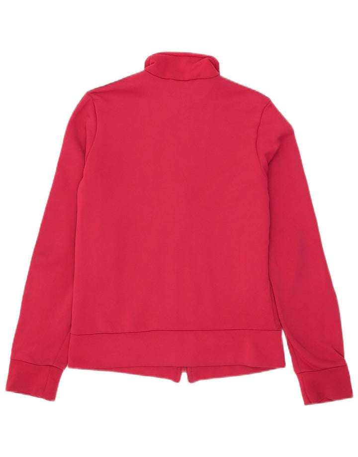 Giacca da tuta da donna Adidas UK 12 poliestere rosa medio