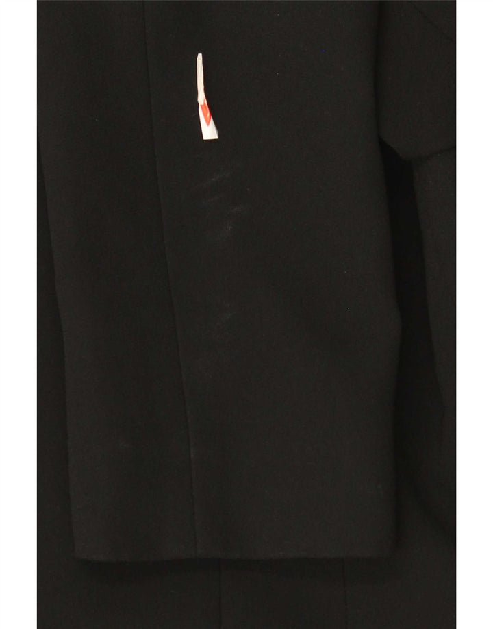 Giacca blazer da donna Hobbs corta a 1 bottone UK 10 piccola acetato nero