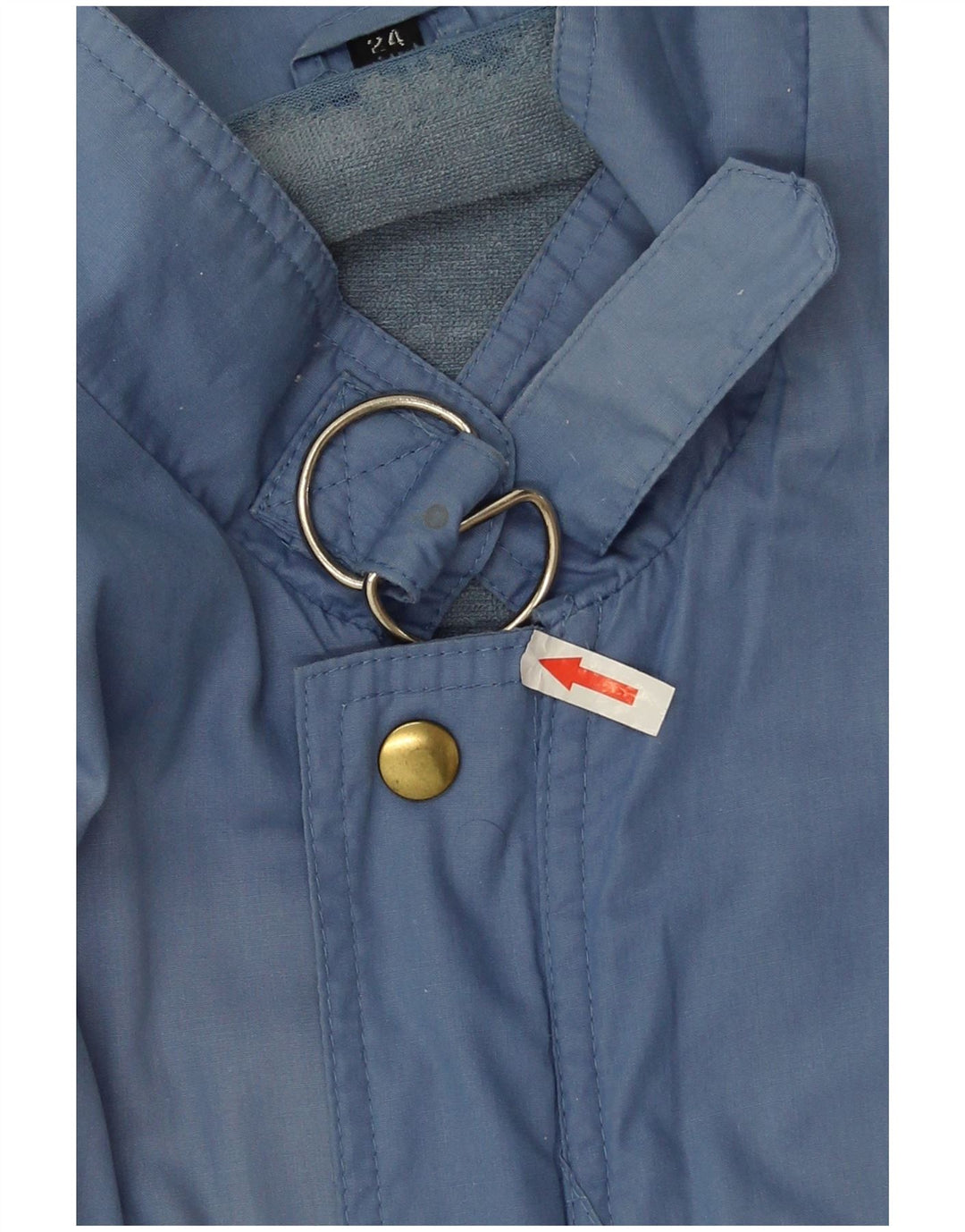 Giubbotto bomber da uomo vintage UK 38 poliestere blu medio