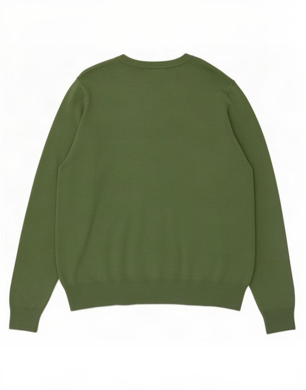 Maglione cardigan da donna Marks & Spencer UK 18 XL viscosa verde
