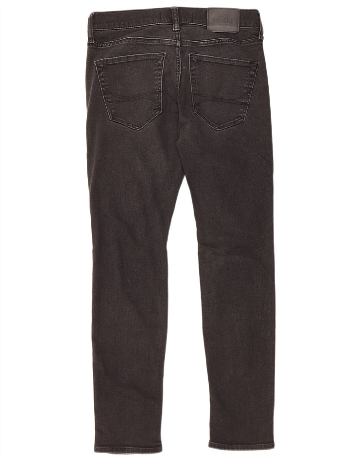 Jeans slim invecchiati Hollister da donna W29 L30 cotone nero