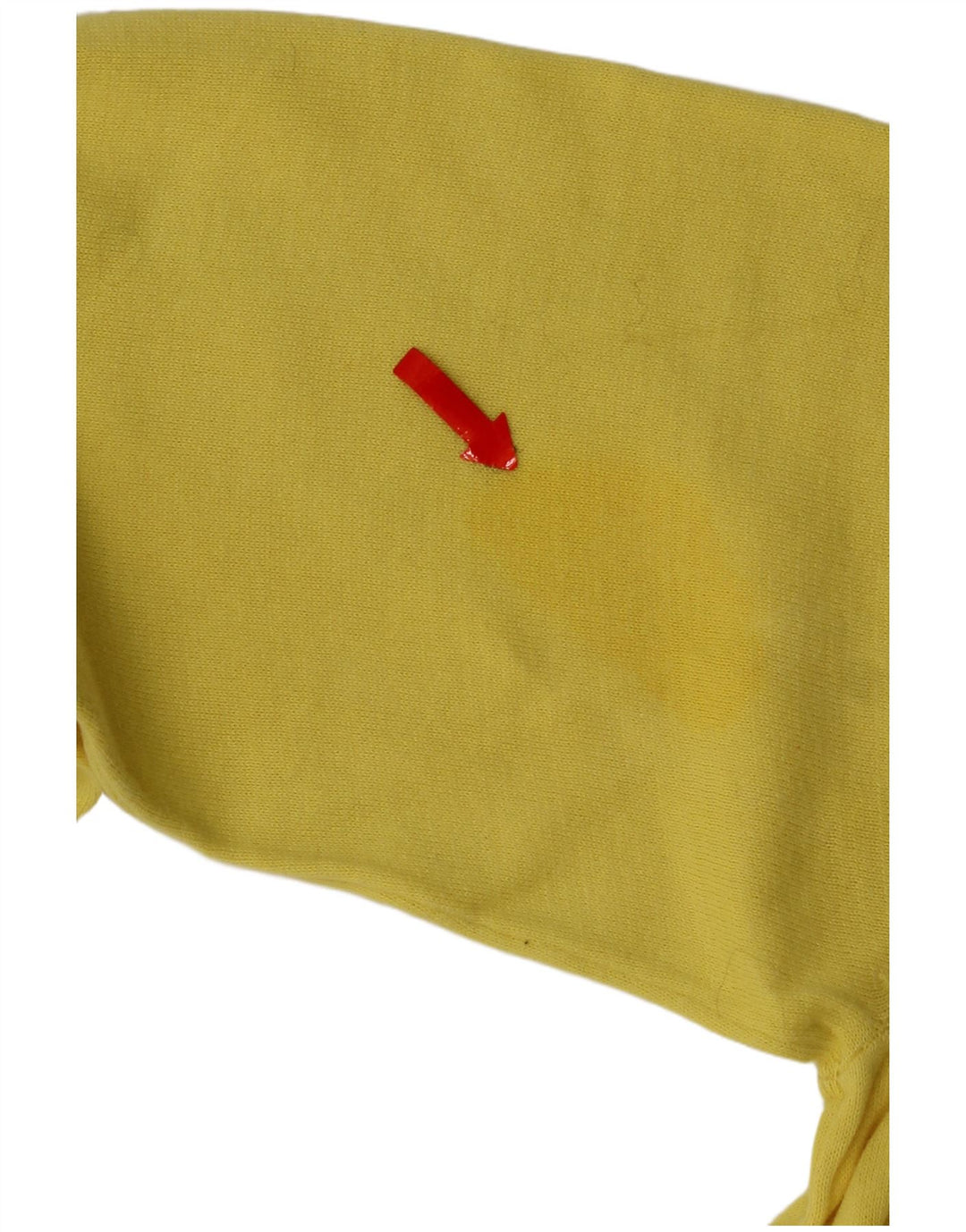Maglione da uomo girocollo Refrigue in cotone giallo medio