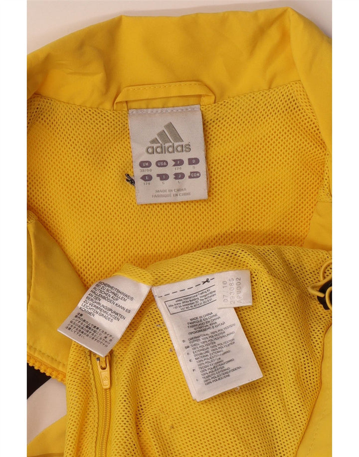 Giacca da tuta da uomo ADIDAS UK 38/40 Medium Yellow Colourblock
