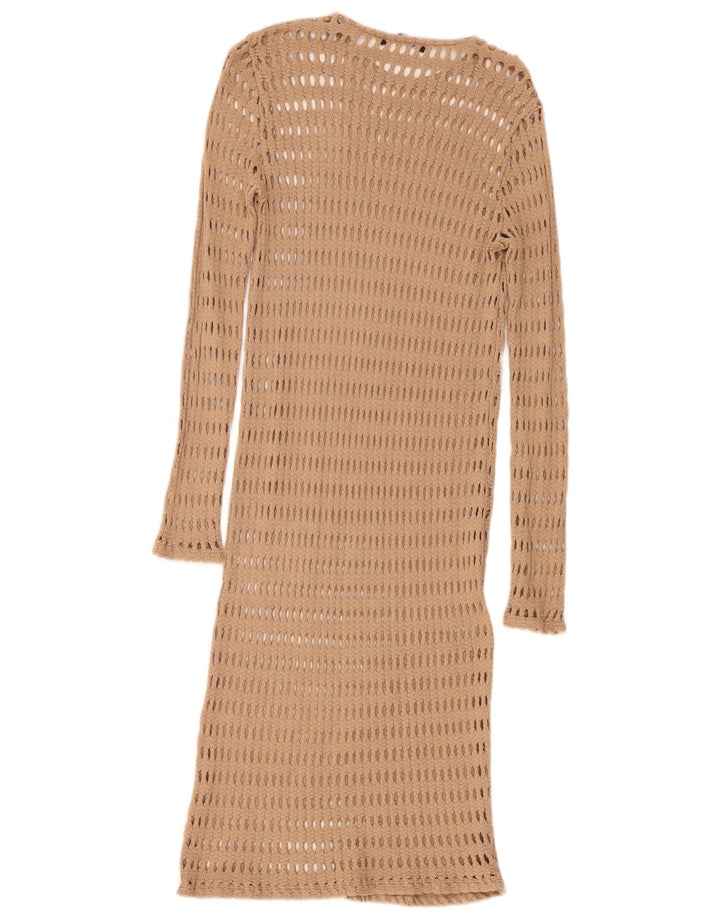 Abito da spiaggia all'uncinetto da donna Zara UK 12 Beige medio