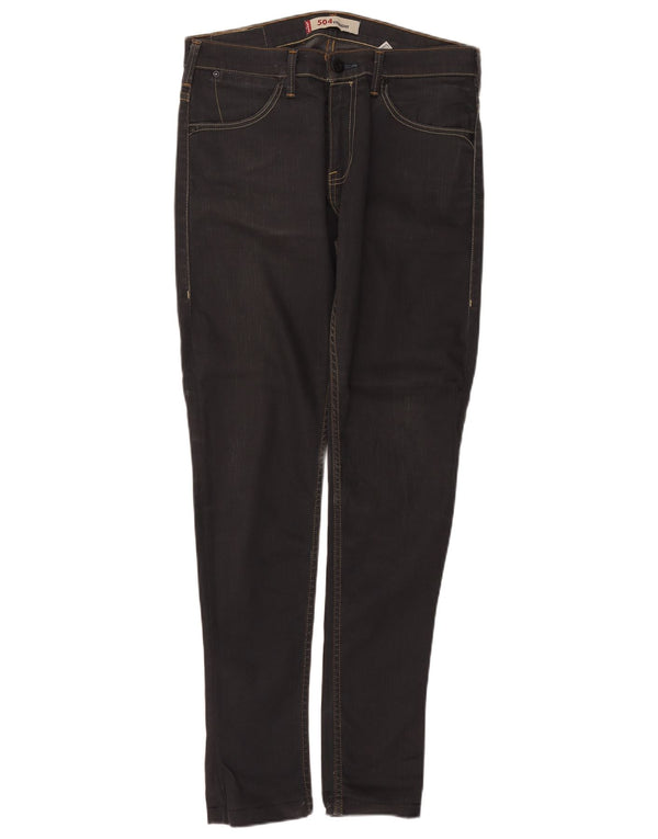 Levi's Uomo 504 Jeans dritti W32 L34 Cotone grigio