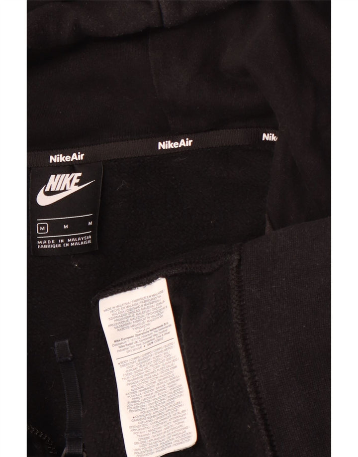 Maglione con cappuccio e zip da uomo NIKE in cotone nero medio