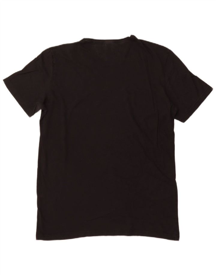 T-shirt Zara da uomo grande nera