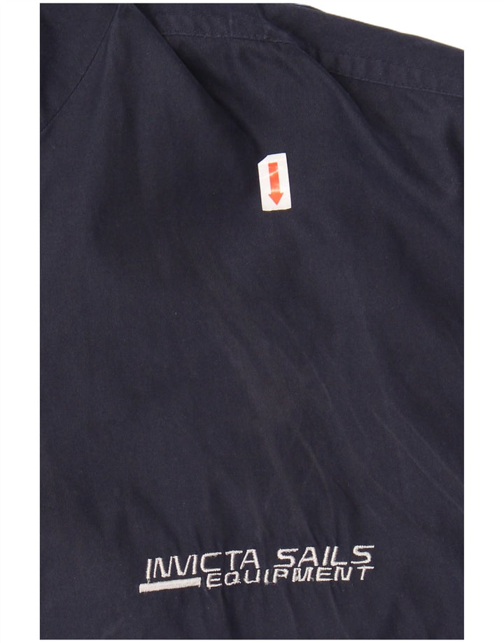 INVICTA Mens Bomber Jacket UK 40 Large Navy Blue Polyester
