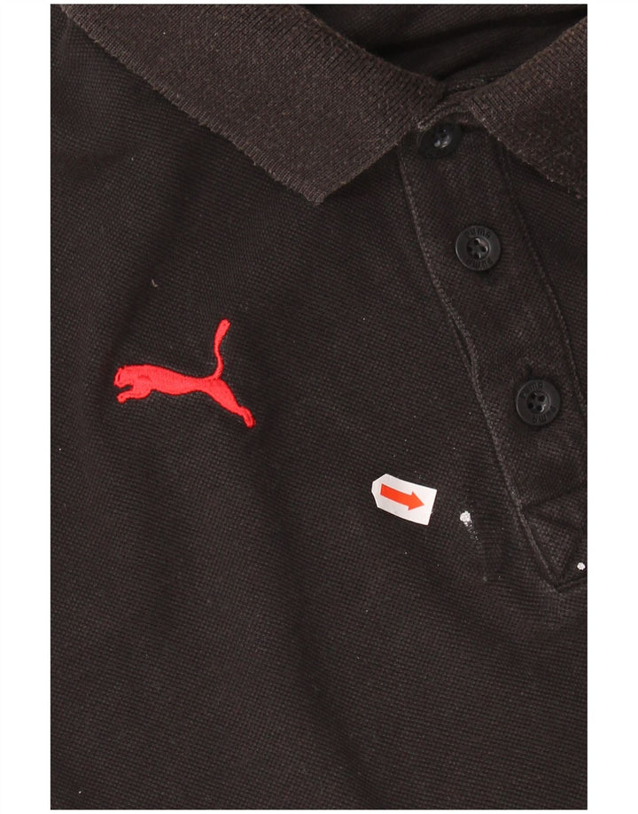 Polo PUMA da uomo color block medio nero