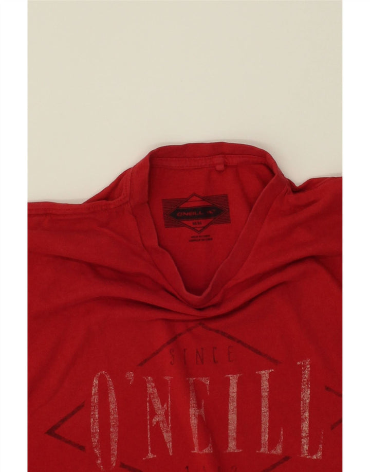 O'NEILL Mens Graphic T-Shirt Top Medium Red Cotton Vintage O'Neill and Second-Hand O'Neill from Messina Hembry 