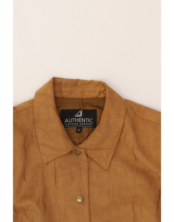 VINTAGE Womens 5 Button Blazer Jacket IT 46 Large Brown Polyester Vintage Vintage and Second-Hand Vintage from Messina Hembry 