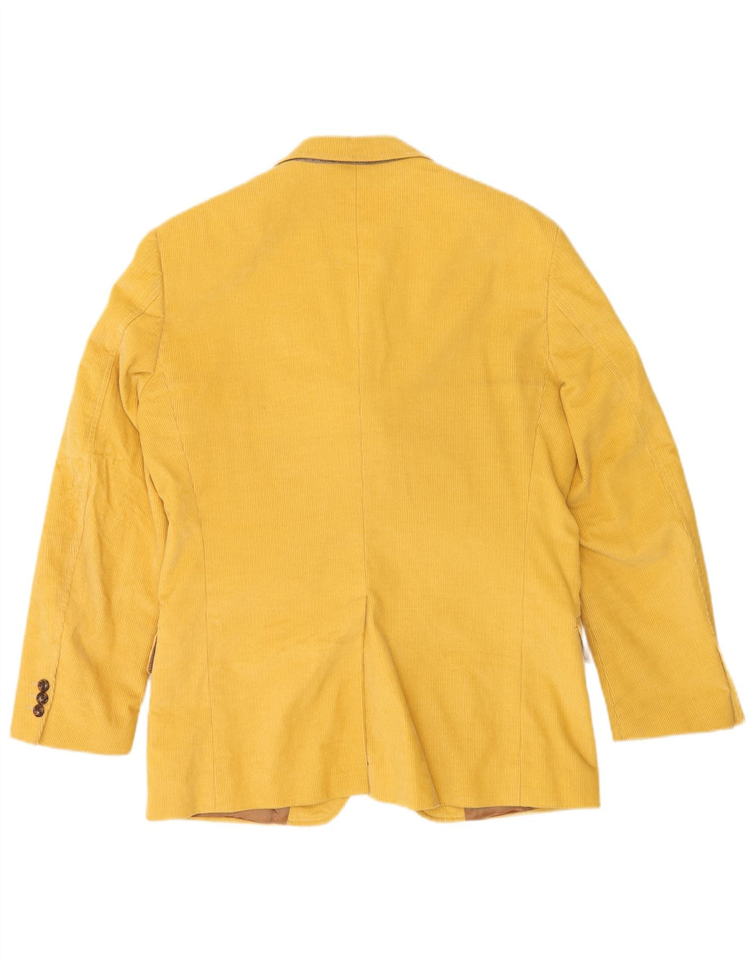 Giacca blazer da uomo in velluto a coste a 3 bottoni Brooksfield IT 48 cotone giallo medio