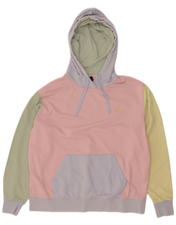 Felpa con cappuccio oversize da donna Nike UK 14 colorblock medio multicolore