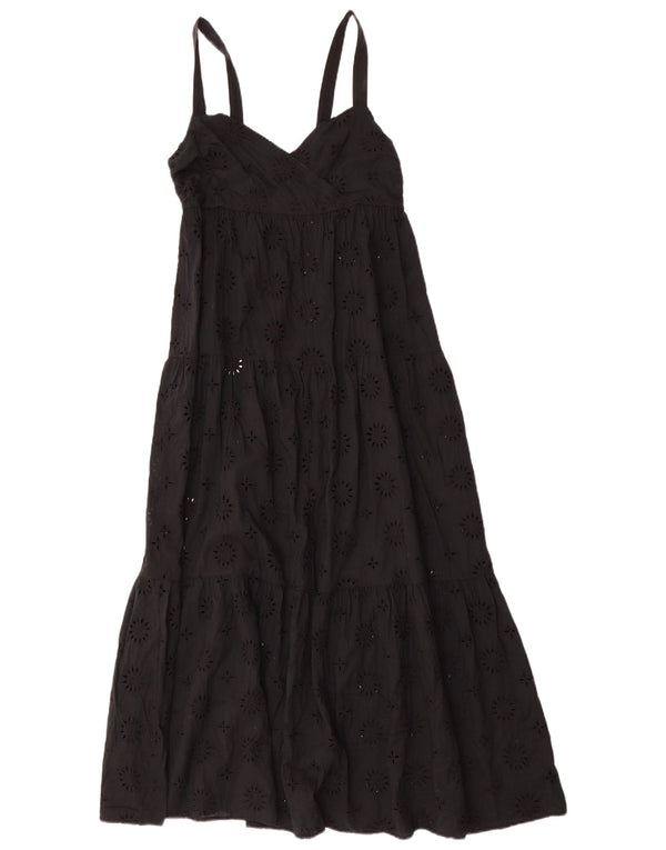 Vestito lungo senza maniche da donna Zara UK 12 medio nero