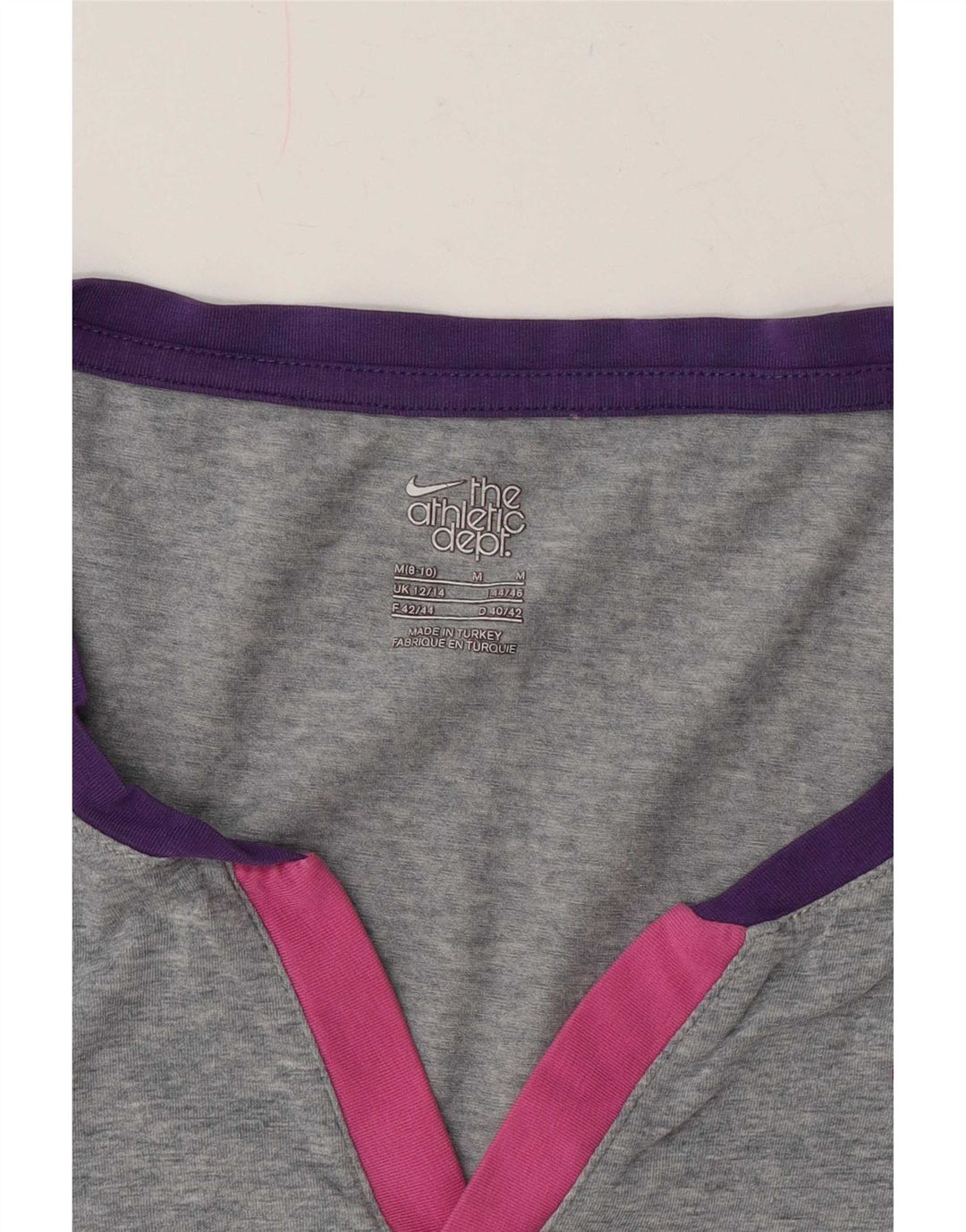 T-shirt da donna Nike Top UK 12/14 grigio medio chiazzato