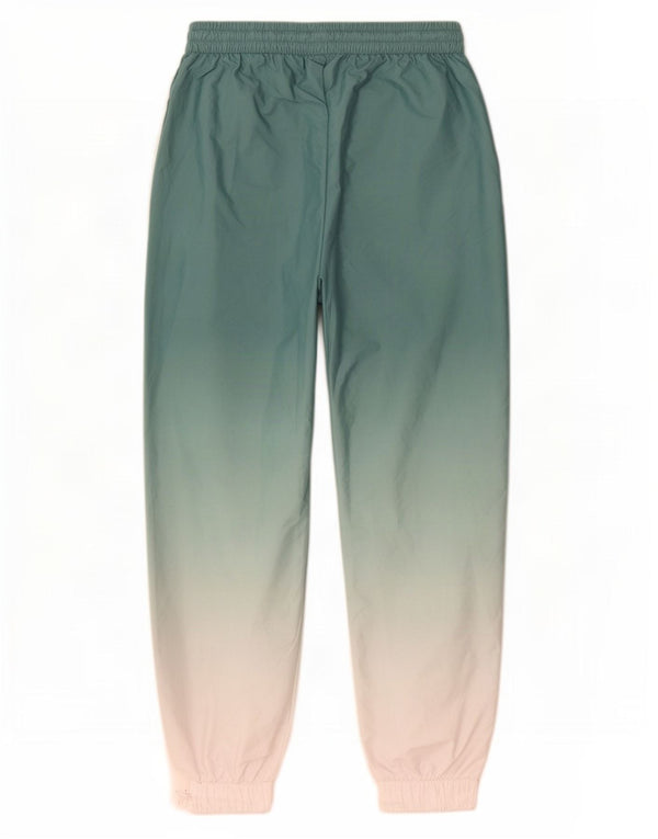 Adidas Womens Tracksuit Trousers Joggers UK 14 Large Green Colourblock
