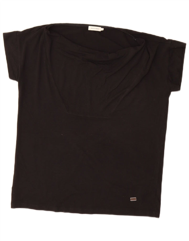 T-shirt da donna Henry Cottons IT 44 media viscosa nera