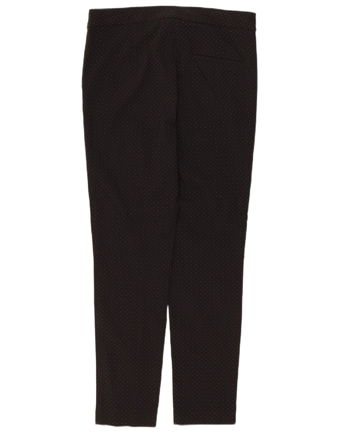 Pantaloni chino slim da donna Zara medi W28 L27 viscosa maculata nera