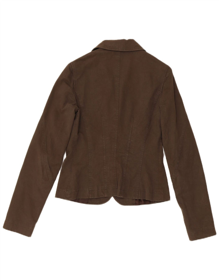 Giacca Blazer 3 Bottoni Donna Liu Jo IT 44 Cotone Marrone Medio