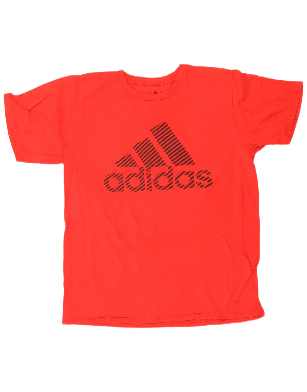 T-shirt grafica da uomo Adidas Top grande in cotone rosso