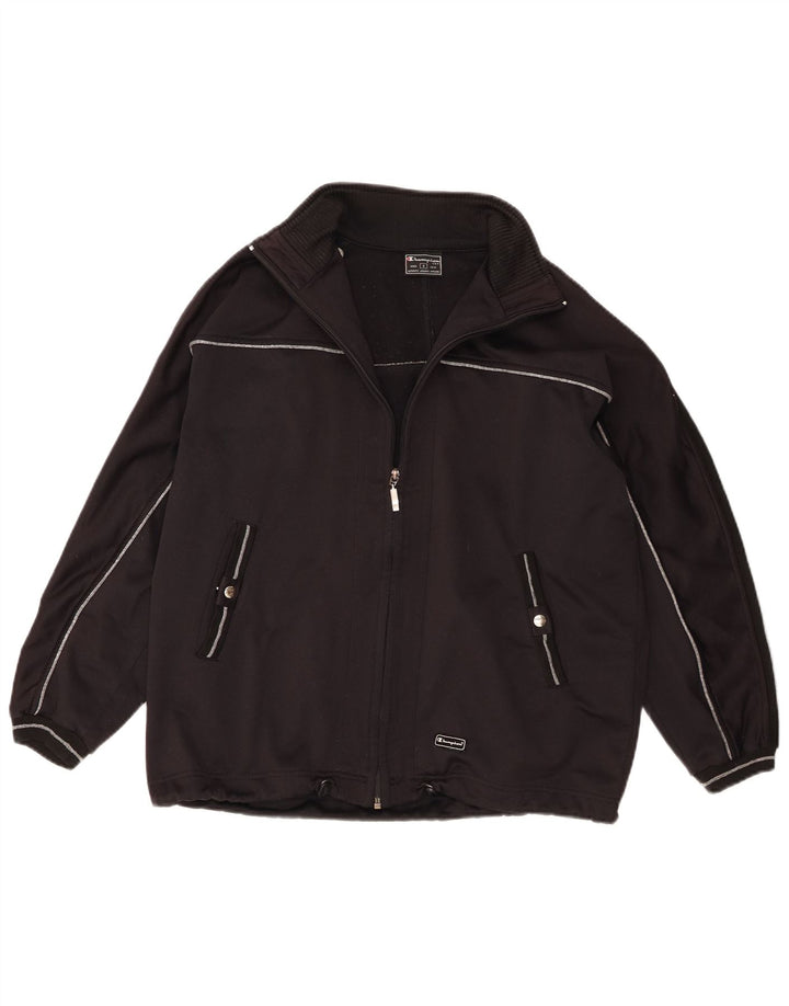 Giacca da ginnastica oversize da donna Champion UK 10 piccola in poliestere nero