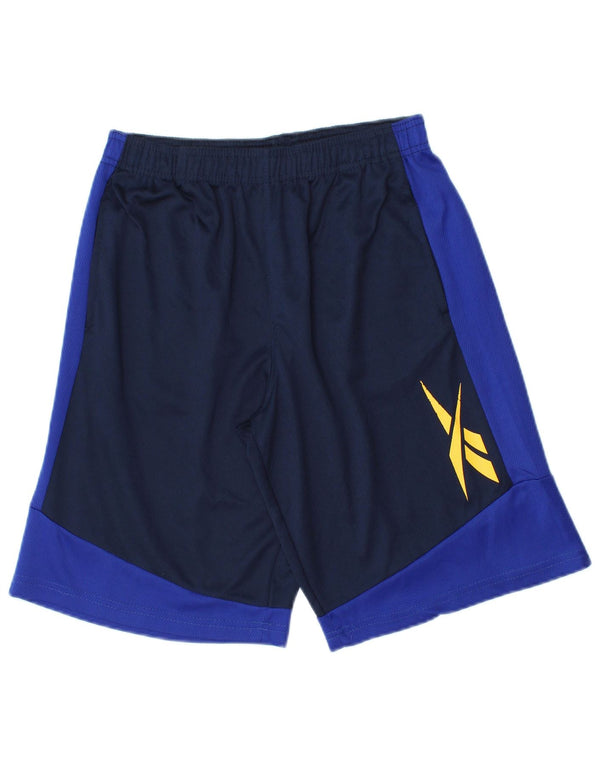 Pantaloncini sportivi Reebok Graphic da ragazzo 15-16 anni Blu navy Colourblock