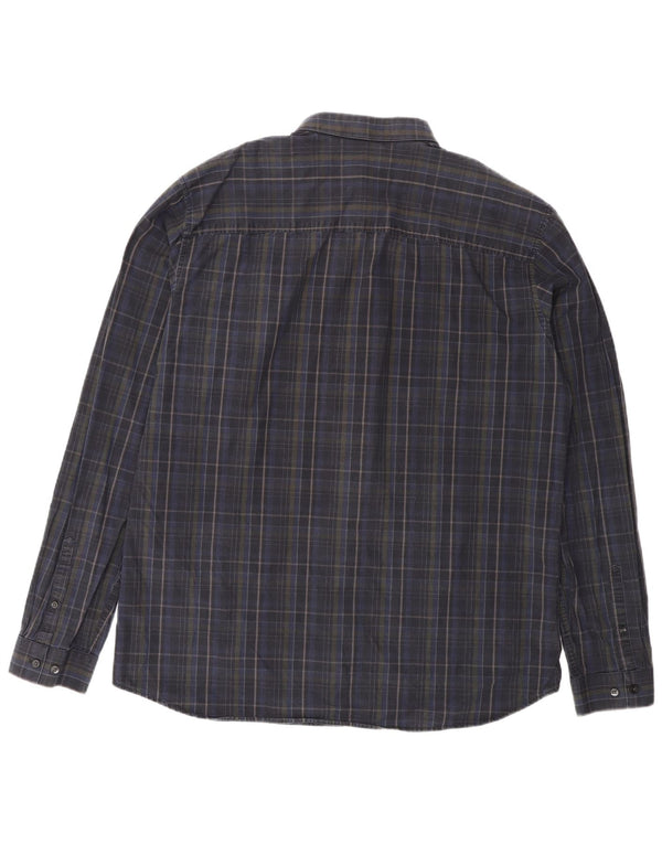 Camicia da uomo Jack & Jones XL in cotone a quadri blu navy