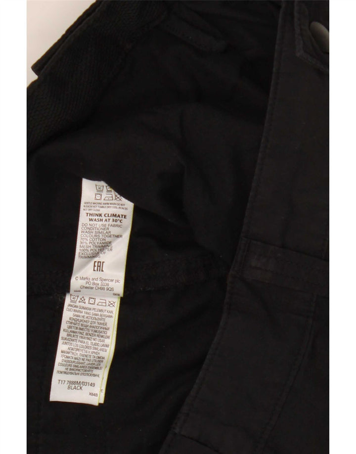 Pantaloncini cargo da uomo Marks & Spencer W42 2XL cotone nero