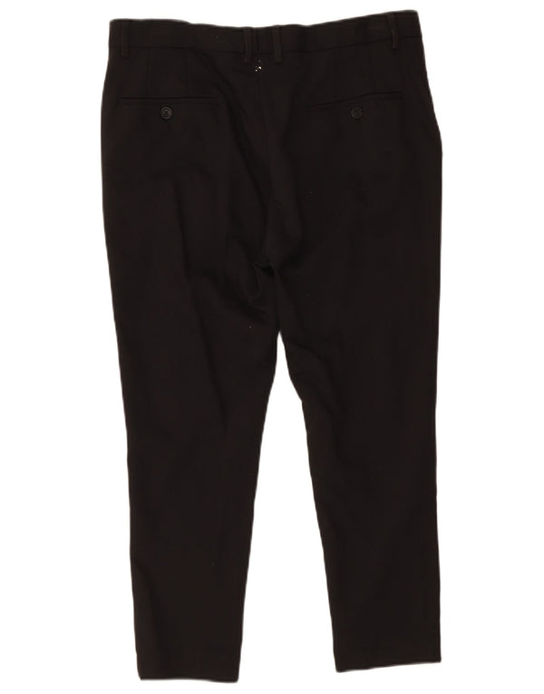 Pantaloni chino slim da uomo Pierre Cardin IT 46 Large W34 L24 cotone nero