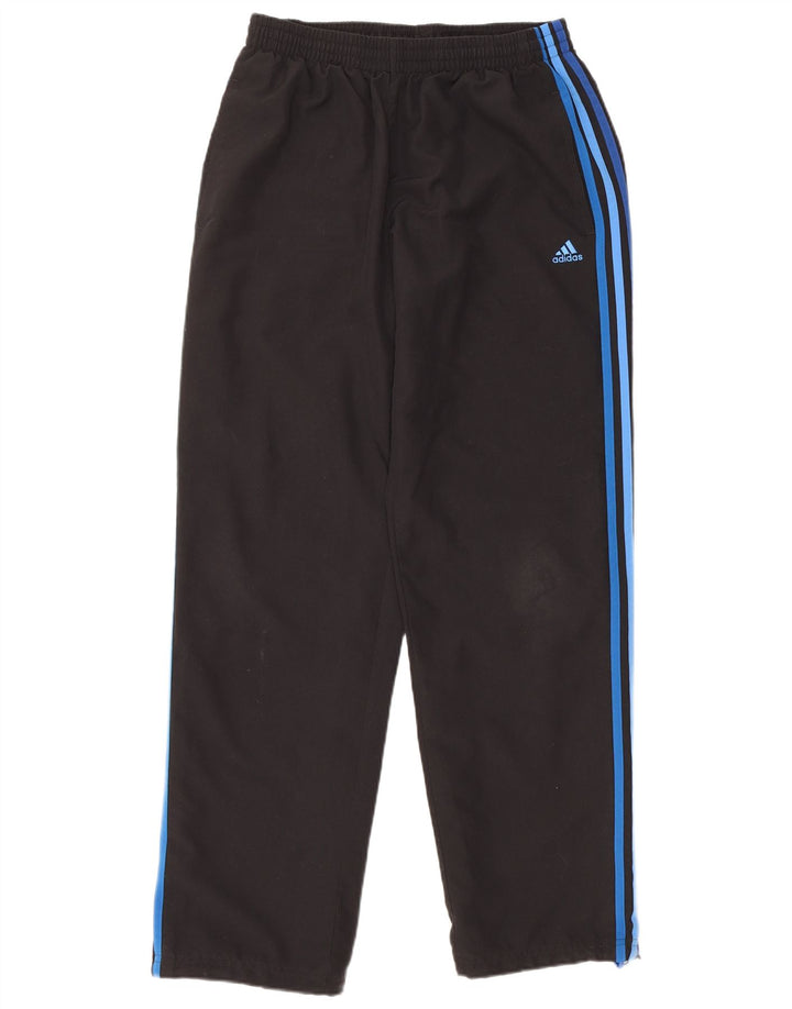Pantaloni da tuta Adidas Climalite da uomo medio poliestere nero