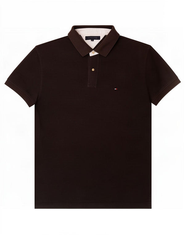 Polo da uomo Tommy Hilfiger XL in cotone nero