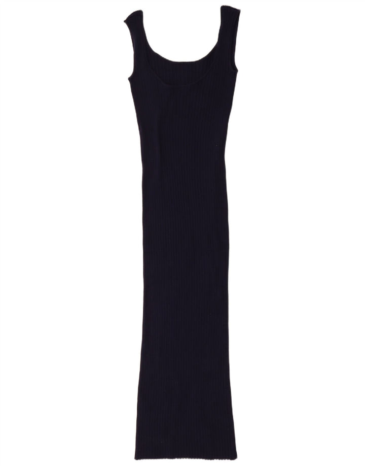 ZARA Womens Sleeveless Jumper Dress UK 12 Medium Navy Blue