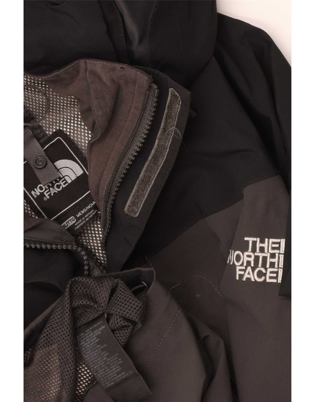 Giacca antipioggia da uomo con cappuccio The North Face UK 44 2XL Poliestere color block grigio