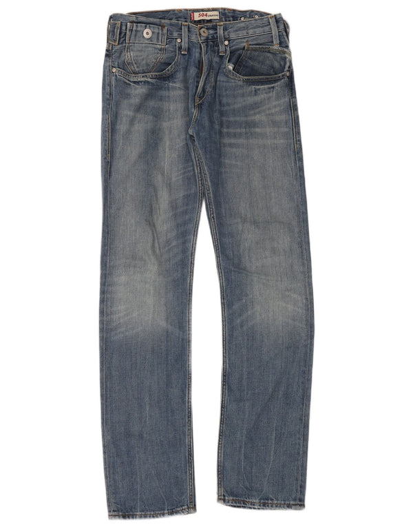 Levi's Uomo 504 Jeans dritti W32 L34 Cotone Blu