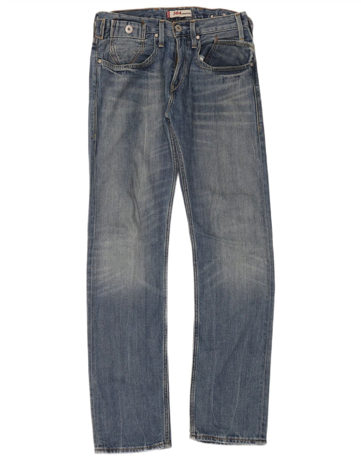 Levi's Uomo 504 Jeans dritti W32 L34 Cotone Blu