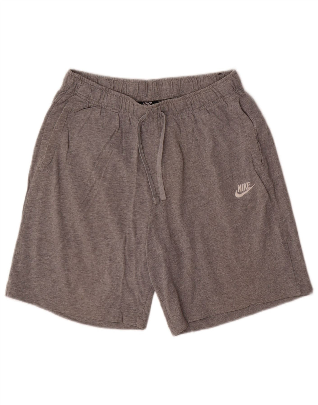 Pantaloncini sportivi Nike da uomo in cotone grigio medio