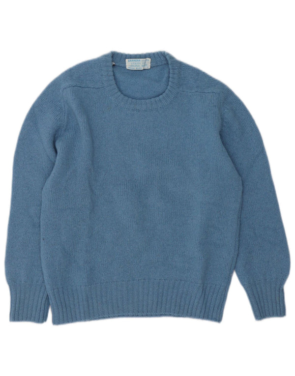 Carrera Womens Crew Neck Jumper Sweater UK 10 Small Blue