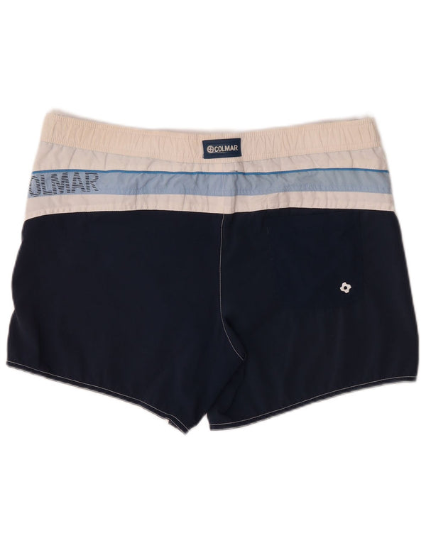 Pantaloncini da bagno grafici da uomo Colmar IT 50 Large White Colourblock in poliammide