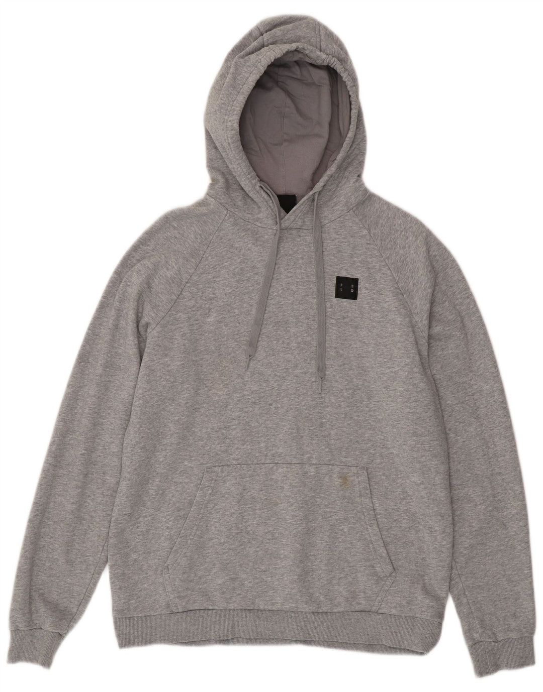 Felpa con cappuccio da uomo UNDER ARMOUR grande cotone chiazzato grigio