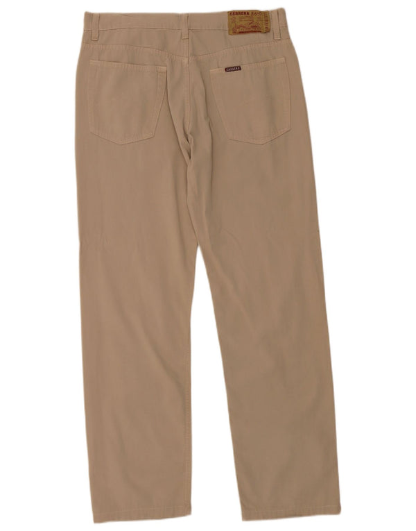 Pantaloni casual dritti da uomo Carrera W34 L29 cotone beige