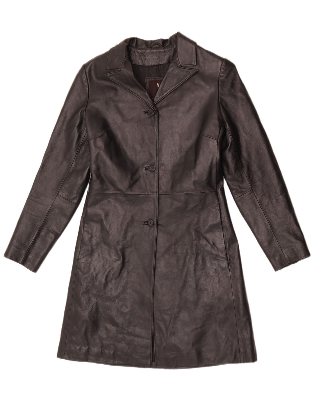 Cappotto In Pelle Donna Conbipel IT 40 Small Nero